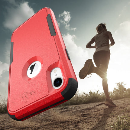 TPU + PC Shockproof Protective Case For iPhone XR(Red + Black)-garmade.com