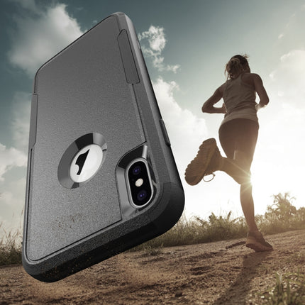 TPU + PC Shockproof Protective Case For iPhone XS / X(Black)-garmade.com