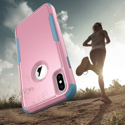 TPU + PC Shockproof Protective Case For iPhone XS / X(Pink)-garmade.com