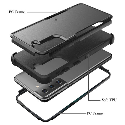 For Samsung Galaxy S21+ 5G TPU + PC Shockproof Protective Case(Black)-garmade.com