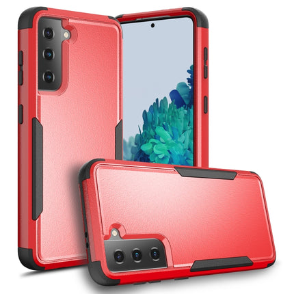 For Samsung Galaxy S21+ 5G TPU + PC Shockproof Protective Case(Red + Black)-garmade.com