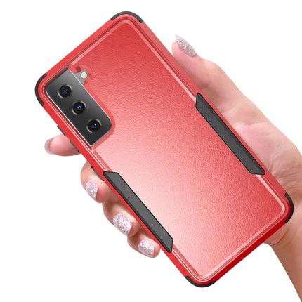 For Samsung Galaxy S21+ 5G TPU + PC Shockproof Protective Case(Red + Black)-garmade.com