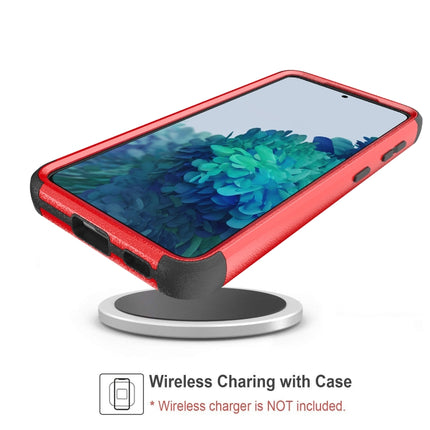 For Samsung Galaxy S21+ 5G TPU + PC Shockproof Protective Case(Red + Black)-garmade.com