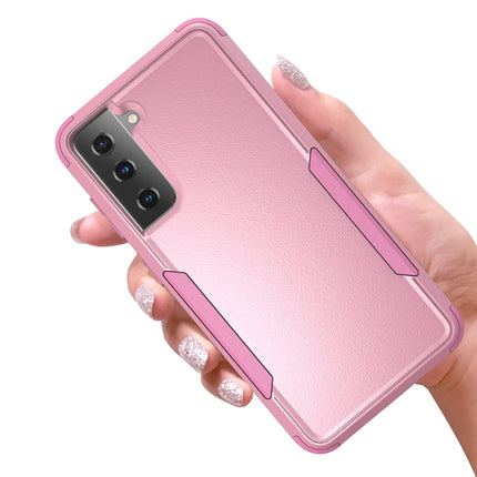 For Samsung Galaxy S21+ 5G TPU + PC Shockproof Protective Case(Pink)-garmade.com