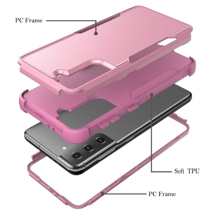 For Samsung Galaxy S21+ 5G TPU + PC Shockproof Protective Case(Pink)-garmade.com