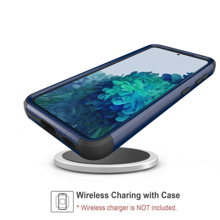 For Samsung Galaxy S21 5G TPU + PC Shockproof Protective Case(Royal Blue + Black)-garmade.com