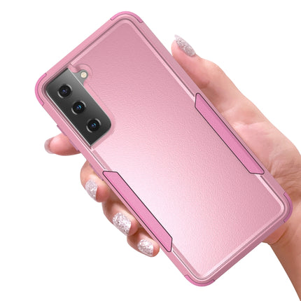 For Samsung Galaxy S21 5G TPU + PC Shockproof Protective Case(Pink)-garmade.com