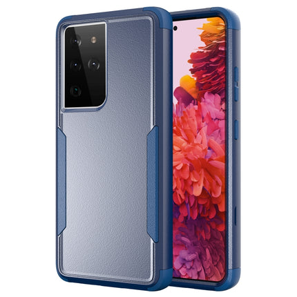 For Samsung Galaxy S21 Ultra 5G TPU + PC Shockproof Protective Case(Royal Blue)-garmade.com