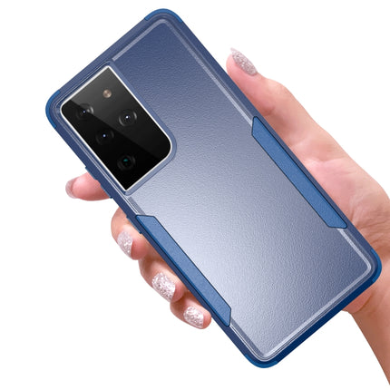 For Samsung Galaxy S21 Ultra 5G TPU + PC Shockproof Protective Case(Royal Blue)-garmade.com