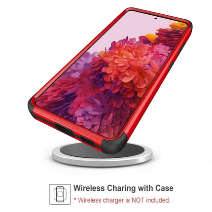 For Samsung Galaxy S21 Ultra 5G TPU + PC Shockproof Protective Case(Red + Black)-garmade.com