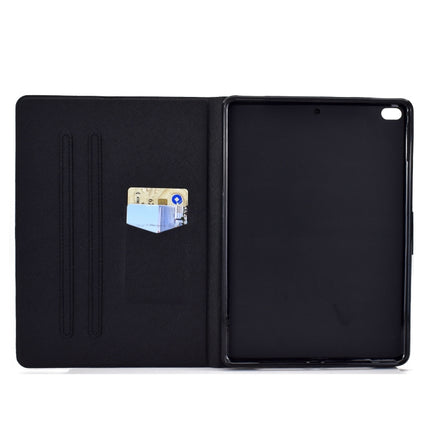 Electric Pressed TPU Colored Drawing Horizontal Flip Leather Case with Holder & Pen Slot For iPad 5 / 6 / 8 / 9(Butterflies Flower)-garmade.com
