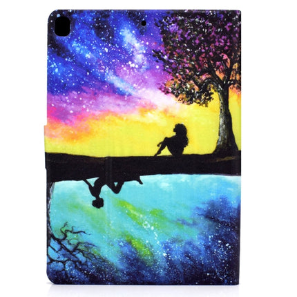 Electric Pressed TPU Colored Drawing Horizontal Flip Leather Case with Holder & Pen Slot For iPad 10.2 (2019) / (2020) & iPad Air (2019) (Starry Sky Reflection)-garmade.com