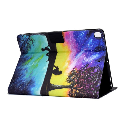 Electric Pressed TPU Colored Drawing Horizontal Flip Leather Case with Holder & Pen Slot For iPad 10.2 (2019) / (2020) & iPad Air (2019) (Starry Sky Reflection)-garmade.com