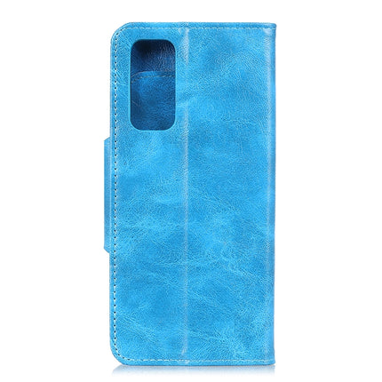 For Samsung Galaxy Note20 Crazy Horse Texture Horizontal Flip Leather Case with Holder & 6-Card Slots & Wallet(Blue)-garmade.com