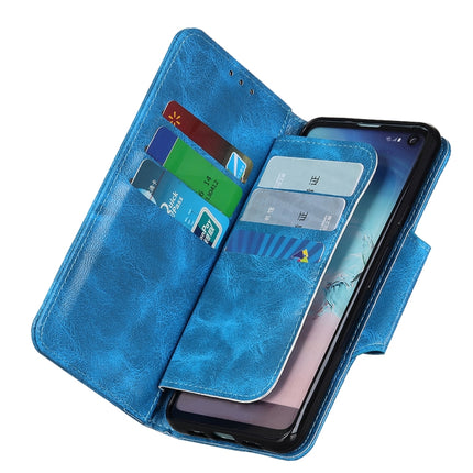 For Samsung Galaxy Note20 Ultra Crazy Horse Texture Horizontal Flip Leather Case with Holder & 6-Card Slots & Wallet(Blue)-garmade.com