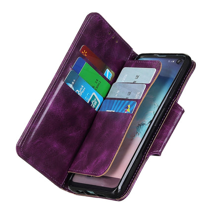 For Samsung Galaxy Note20 Ultra Crazy Horse Texture Horizontal Flip Leather Case with Holder & 6-Card Slots & Wallet(Purple)-garmade.com