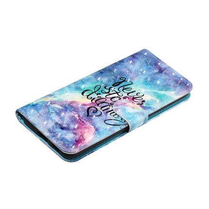 For Samsung Galaxy S21 5G 3D Pattern Horizontal Flip Leather Case with Holder & Card Slots & Wallet & Lanyard(Blue Starry Sky)-garmade.com