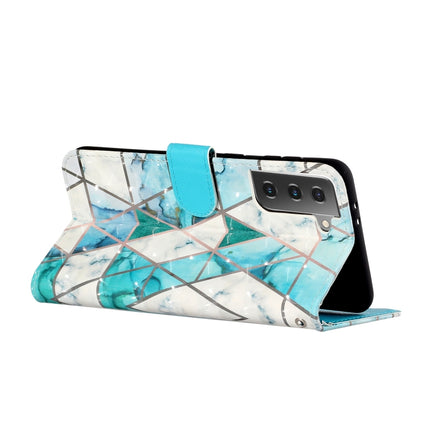 For Samsung Galaxy S21 5G 3D Pattern Horizontal Flip Leather Case with Holder & Card Slots & Wallet & Lanyard(Marble)-garmade.com