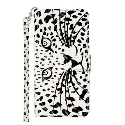 For Samsung Galaxy S21 5G 3D Pattern Horizontal Flip Leather Case with Holder & Card Slots & Wallet & Lanyard(Leopard Head)-garmade.com