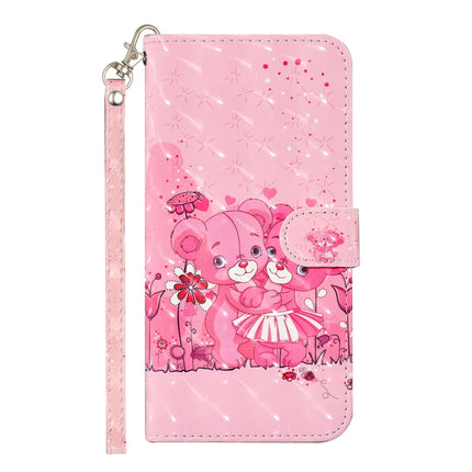 For Samsung Galaxy S21 5G 3D Pattern Horizontal Flip Leather Case with Holder & Card Slots & Wallet & Lanyard(Little Bear)-garmade.com