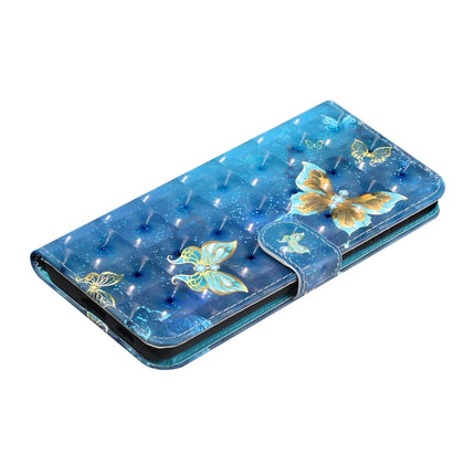 For Samsung Galaxy S21 Ultra 5G 3D Pattern Horizontal Flip Leather Case with Holder & Card Slots & Wallet & Lanyard(Rankine Butterfly)-garmade.com