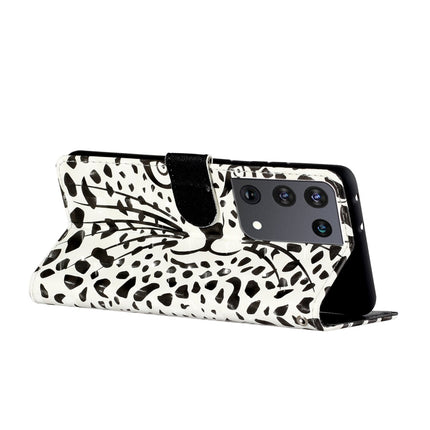 For Samsung Galaxy S21 Ultra 5G 3D Pattern Horizontal Flip Leather Case with Holder & Card Slots & Wallet & Lanyard(Leopard Head)-garmade.com