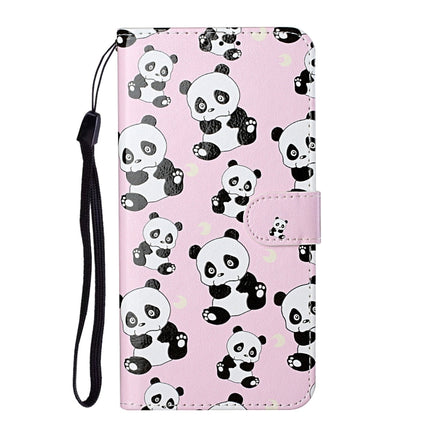 For Samsung Galaxy S21 5G Oil Embossed Coloured Drawing Pattern Horizontal Flip PU Leather Case with Holder & Card Slots & Wallet & Lanyard(Pandas)-garmade.com