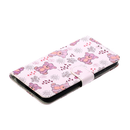 For Samsung Galaxy S21 5G Oil Embossed Coloured Drawing Pattern Horizontal Flip PU Leather Case with Holder & Card Slots & Wallet & Lanyard(Little Bear)-garmade.com