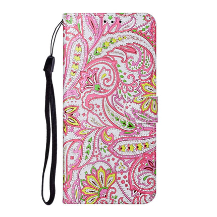 For Samsung Galaxy S21 Ultra 5G Oil Embossed Coloured Drawing Pattern Horizontal Flip PU Leather Case with Holder & Card Slots & Wallet & Lanyard(Pepper Flower)-garmade.com