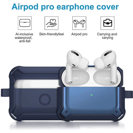Wireless Earphones Shockproof Bumblebee Armor Silicone Protective Case For AirPods Pro(Red)-garmade.com