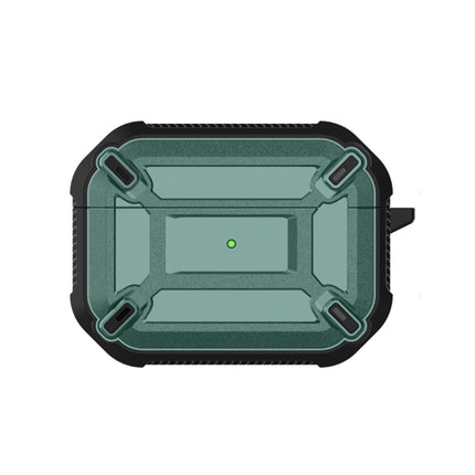Wireless Earphones Shockproof King Kong Armor Silicone Protective Case For AirPods Pro(Green)-garmade.com