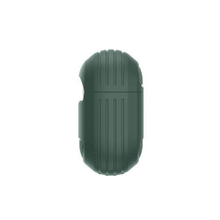 Wireless Earphones Shockproof Carbon Fiber Armor TPU Protective Case For AirPods Pro(Grey)-garmade.com