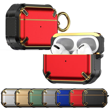 Wireless Earphones Shockproof King Kong Ares TPU Protective Case For AirPods Pro(Gold)-garmade.com