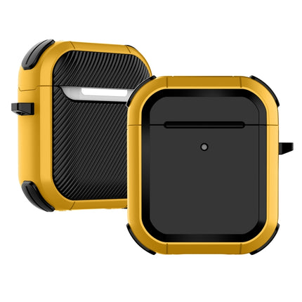 Wireless Earphones Shockproof Thunder Mecha TPU Protective Case For AirPods 1/2(Yellow)-garmade.com