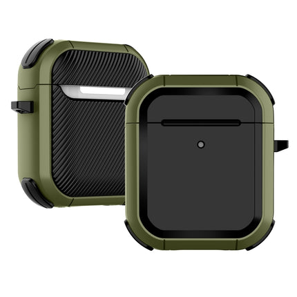 Wireless Earphones Shockproof Thunder Mecha TPU Protective Case For AirPods 1/2(Grass Green)-garmade.com