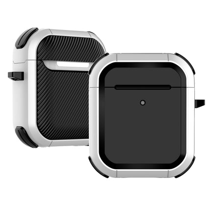 Wireless Earphones Shockproof Thunder Mecha TPU Protective Case For AirPods 1/2(White)-garmade.com