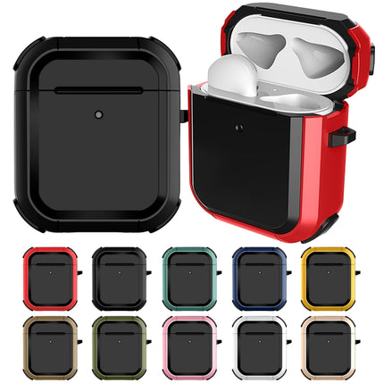 Wireless Earphones Shockproof Thunder Mecha TPU Protective Case For AirPods 1/2(Black)-garmade.com