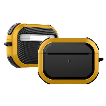 Wireless Earphones Shockproof Thunder Mecha TPU Protective Case For AirPods Pro(Yellow)-garmade.com