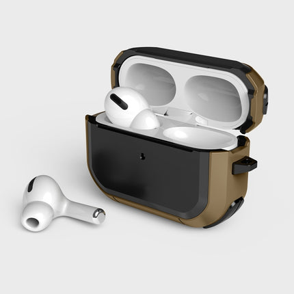 Wireless Earphones Shockproof Thunder Mecha TPU Protective Case For AirPods Pro(Brown)-garmade.com