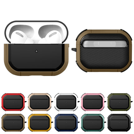 Wireless Earphones Shockproof Thunder Mecha TPU Protective Case For AirPods Pro(Gold)-garmade.com