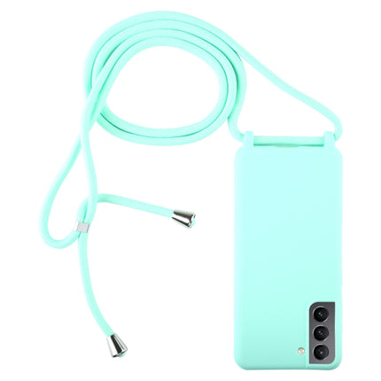 For Samsung Galaxy S21+ 5G Candy Colors TPU Protective Case with Lanyard(Mint Green)-garmade.com
