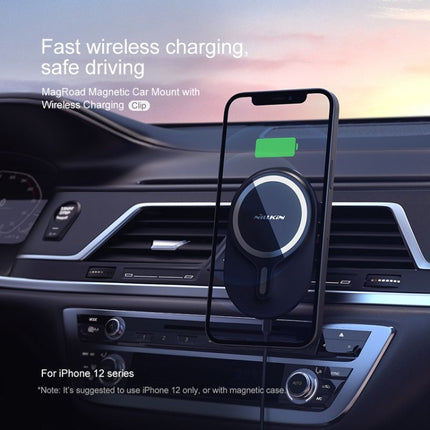 NILLKIN MagRoad Magnetic Car Holder with Wireless Charging-garmade.com