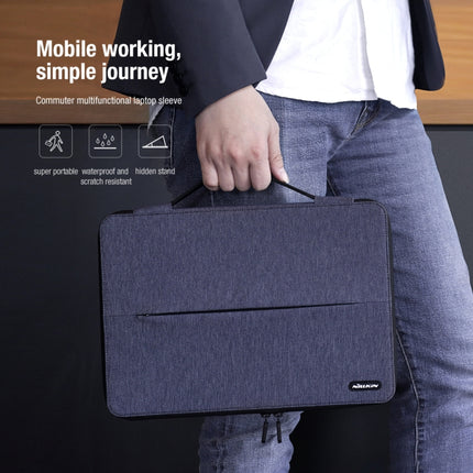 NILLKIN Commuter Multifunctional Laptop Sleeve For 16.0 inch and Below(Blue)-garmade.com