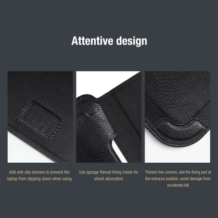 NILLKIN Water Wave Texture Versatile Laptop Sleeve For 14.0 inch and Below(Brown)-garmade.com