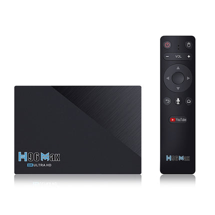 H96 Max 8K Smart TV BOX Android 11.0 Media Player wtih Remote Control, Quad Core RK3566, RAM: 8GB, ROM: 64GB, Dual Frequency 2.4GHz WiFi / 5G, Plug Type:UK Plug-garmade.com