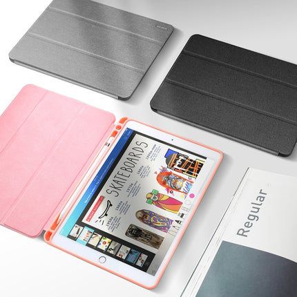 For iPad Air 10.5 (2019) / iPad Pro 10.5 DUX DUCIS Domo Series Horizontal Flip Magnetic PU Leather Case with 3-folding Holder & Pen Slot(Black)-garmade.com
