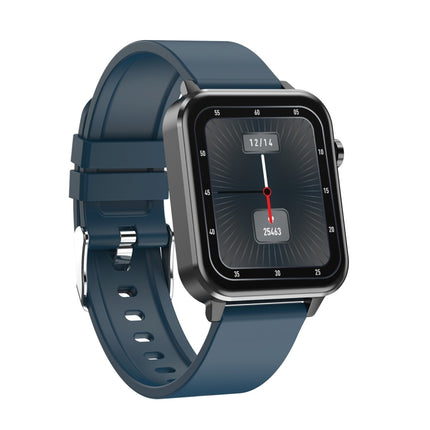 E86 1.7 inch TFT Color Screen IP68 Waterproof Smart Watch, Support Blood Oxygen Monitoring / Body Temperature Monitoring / AI Medical Diagnosis, Style: TPU Strap(Blue)-garmade.com