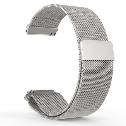 20mm Milanese Stainless Steel Replacement Watchband for Amazfit GTS / Amazfit GTS 2(Silver)-garmade.com