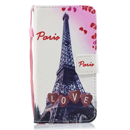 For iPhone 11 Horizontal Flip Leather Case with Holder & Card Slots & Wallet(Love Tower)-garmade.com