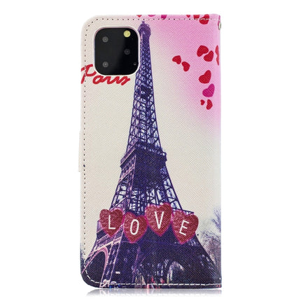 For iPhone 11 Horizontal Flip Leather Case with Holder & Card Slots & Wallet(Love Tower)-garmade.com